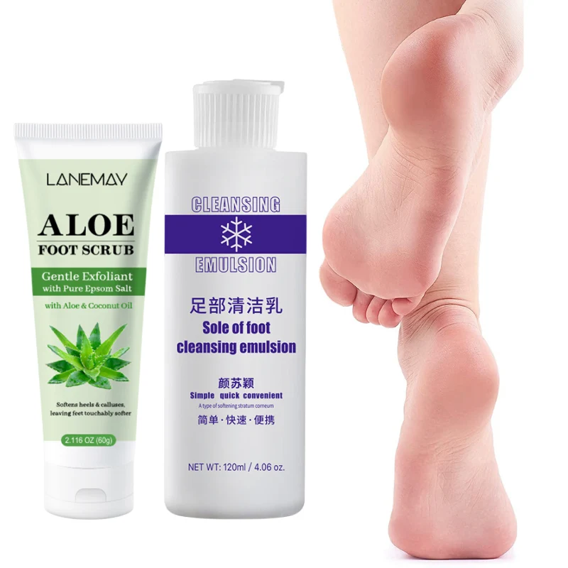 

120ml Foot Exfoliator Softener 7 Seconds Remove Dead Skin Calluses Foot Mask Anti-Cracked Heel Enhancer Nail Pedicure