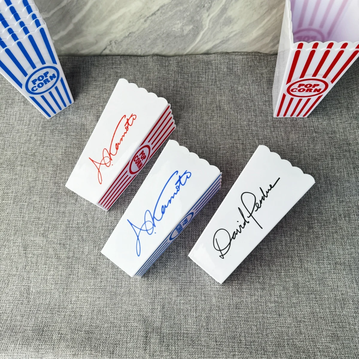 Custom popcorn bucket with name - Couples Popcorn Set - Movie Night - Birthday Party - Family night - Party Favor - Kids Party