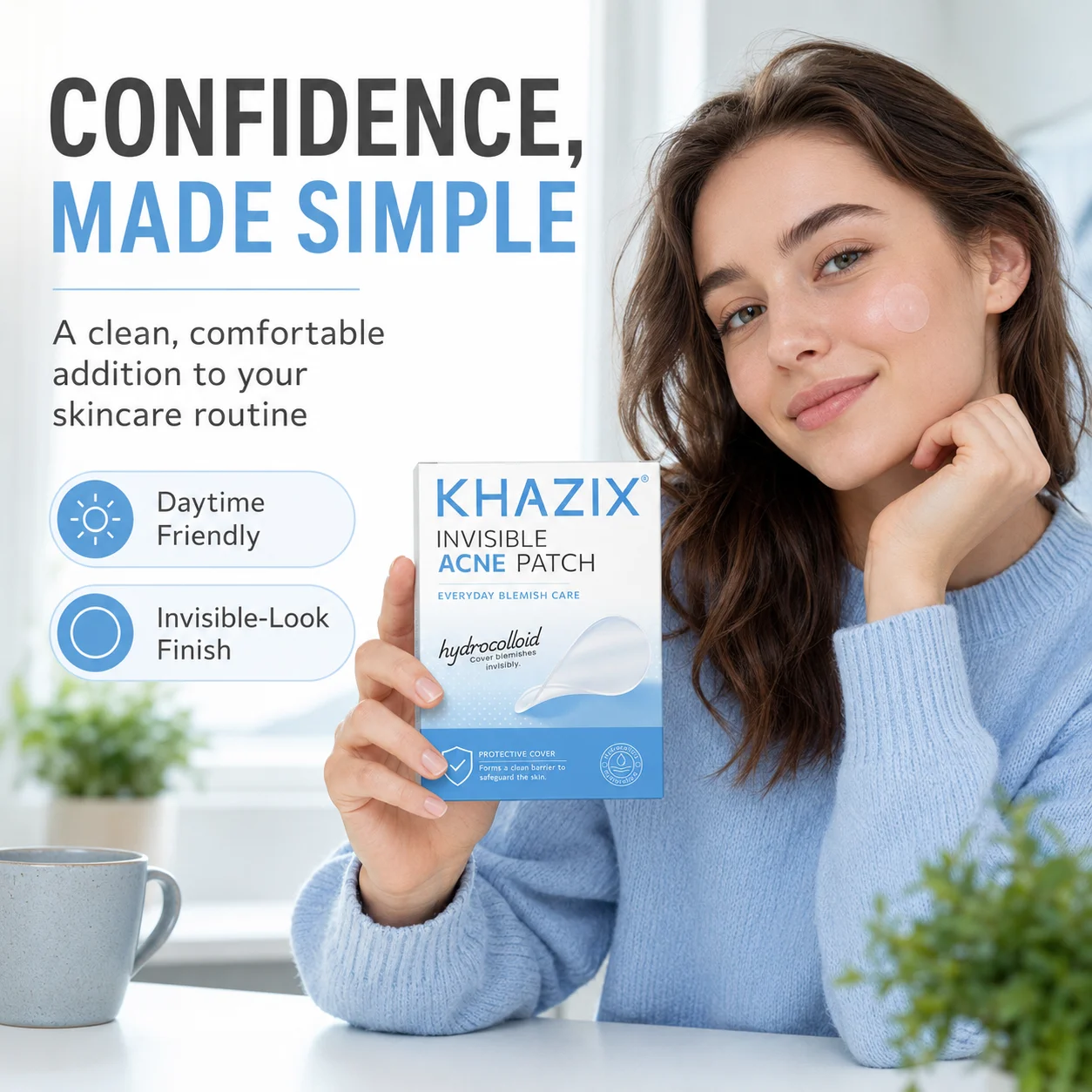 KHAZIX 80/200/400PCS Hydrocolloid Pimple Patches, Invisible Blemish Covers, Ultra-Thin Breathable Waterproof Face Stickers view 6