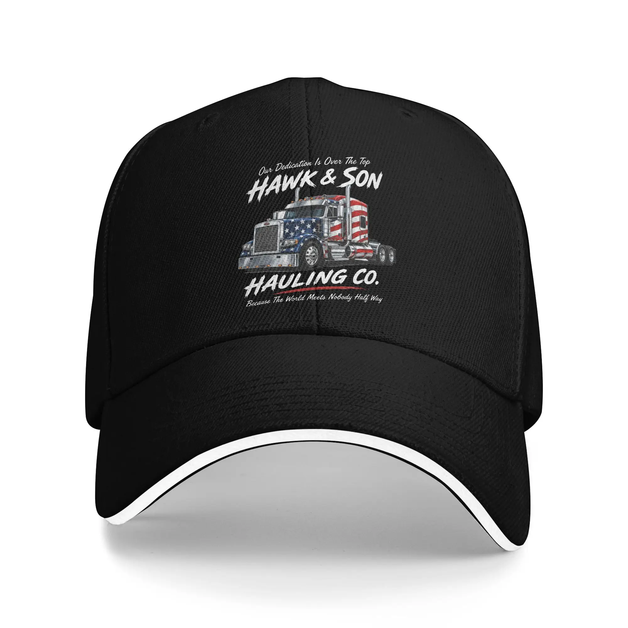Hawk and Son Hauling Company Sandwich Baseball Caps Popular Polyester Big Rig Pride Snapback Hat Men Women Gift Adjustable Adult