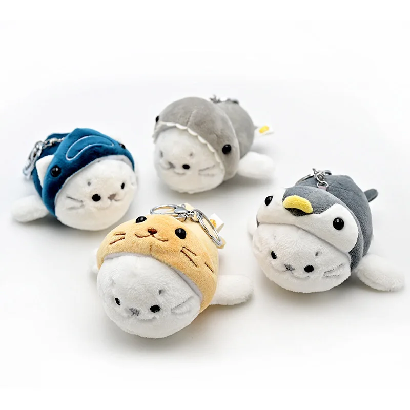 Cute Marine Animals Little Seal Plush Pendant Plush Toy Bag Accessories Keychain Pendant Bag Car Pendant Children's Gifts