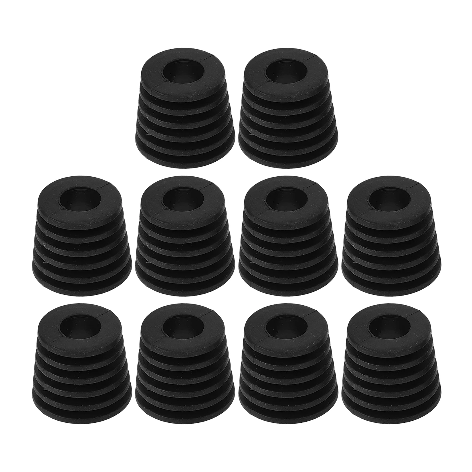 

10 Pcs Silicone Bottle Stopper Airtight Seal Reusable Beverage Plug Black Stoppers For Bottles Kitchen Bar Supplies