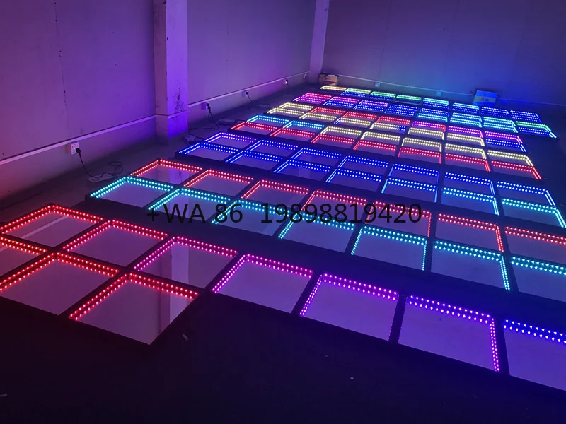

Энергосберегающий беспроводной 3D-зеркальный LED-танцпол с RGB-подсветкой для вечеринок, свадеб и мероприятий