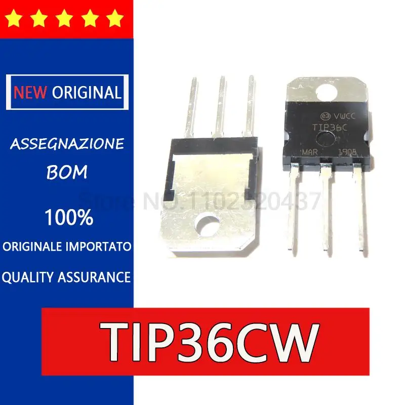 5pcs TIP36 TIP36C TIP36CW 25A 100V TO-3P TO-247