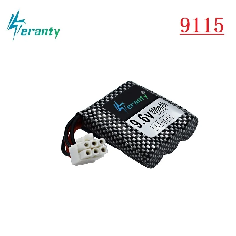 9.6v Li-ion Battery for 9115 9116 S911 S912 RC Car Truck Spare Upgrade 9.6V 800mah 9115 9116 Rechargeable battery for toys Car