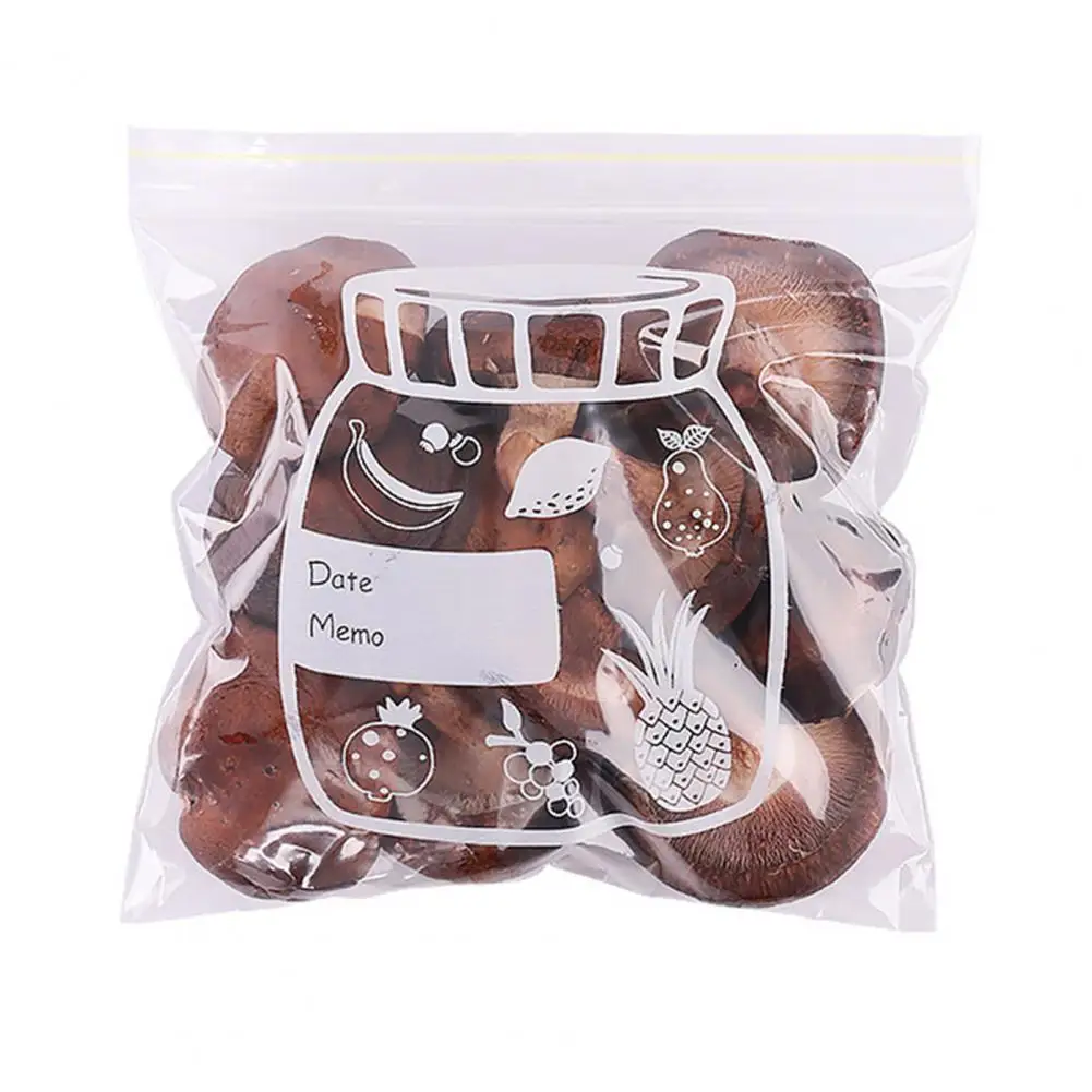 Food Storage Bag Resealable Fresh-keeping Bag Safe Leak-proof Transparent Plastic Poly Bag Food Storage Package