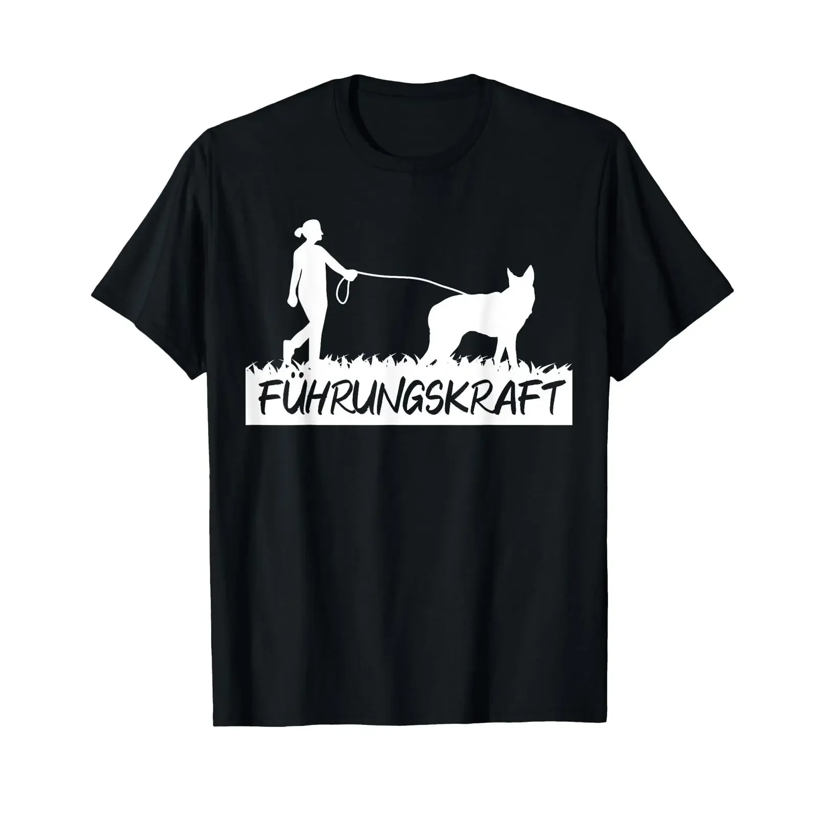Lustiges Führungskraft Hunde T Shirt black vintage Washed Casual Slightly Breathable homme Stretched fashion