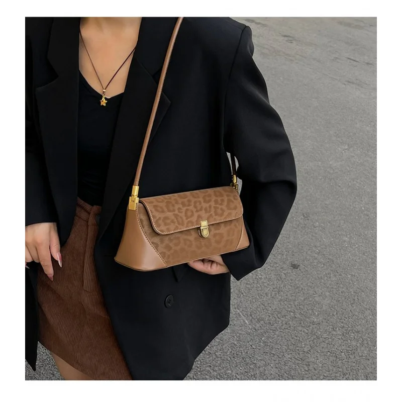 

Стильная женская сумка через плечо из кожи с принтом Rivulet с просторным прочным модным стилем Lisbon ​