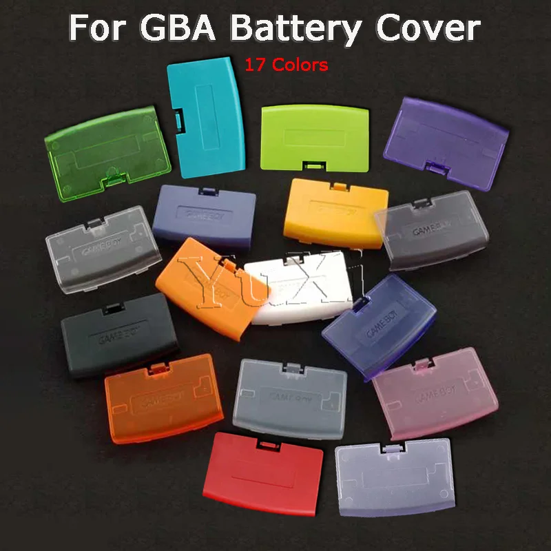 Yuxi 17 farben 1pc für gba batterie abdeckung deckel tür ersatz für gba hintertür fall für gameboy gba vor konsolen gehäuse abdeckung