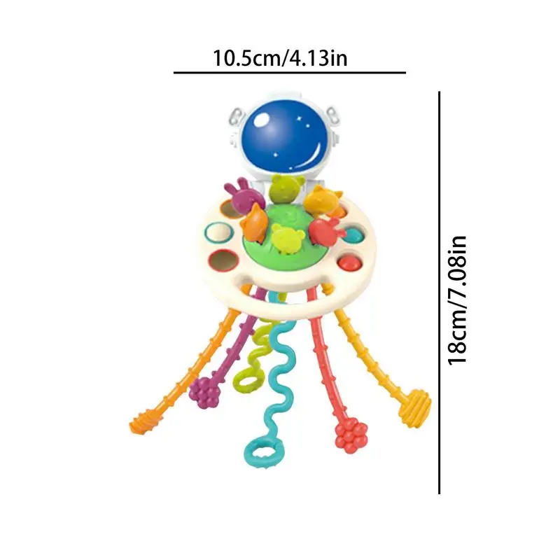 Pull String Aktivität Spielzeug Lebensmittel qualität Silikon Pull String Aktivität Spielzeug Baby sensorische Spielzeuge für motorische Fähigkeiten Babys pielzeug 18 Monate