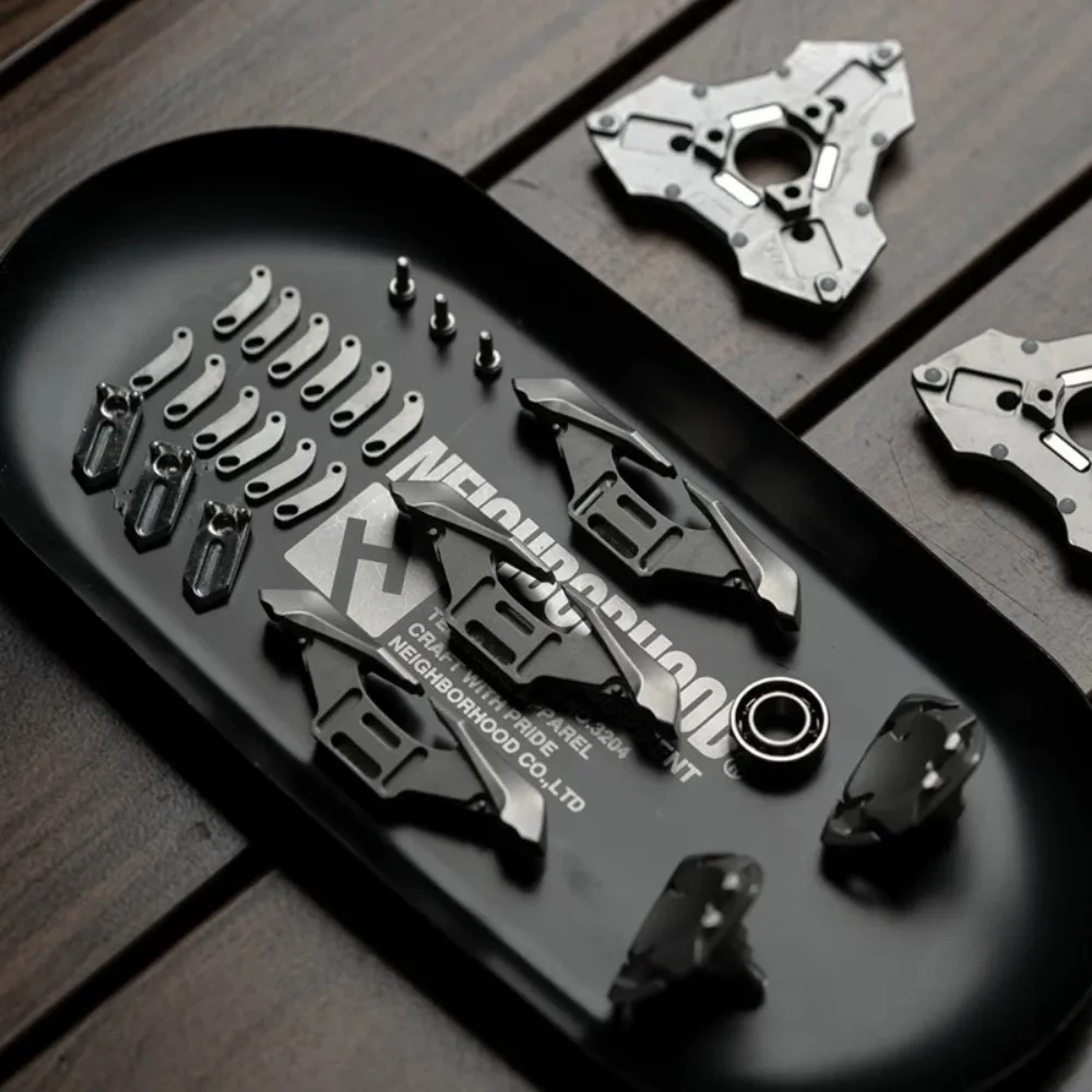 Freak Mech Studio Blade Open Nail Gyro Fidget Spinner Meccanico in metallo Fidget Toy per adulti Gadget per alleviare l'ansia