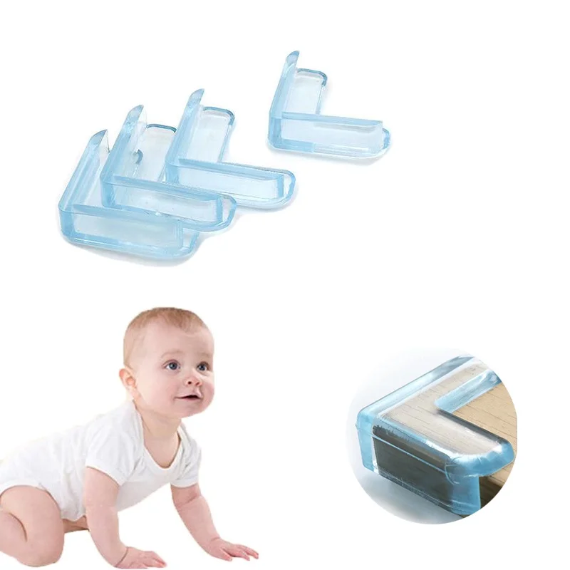 1pcs Baby Safety Corner Transparent Anti-Collision Angle Guard Edge Protection Cover Children Safe For Desk Table NS