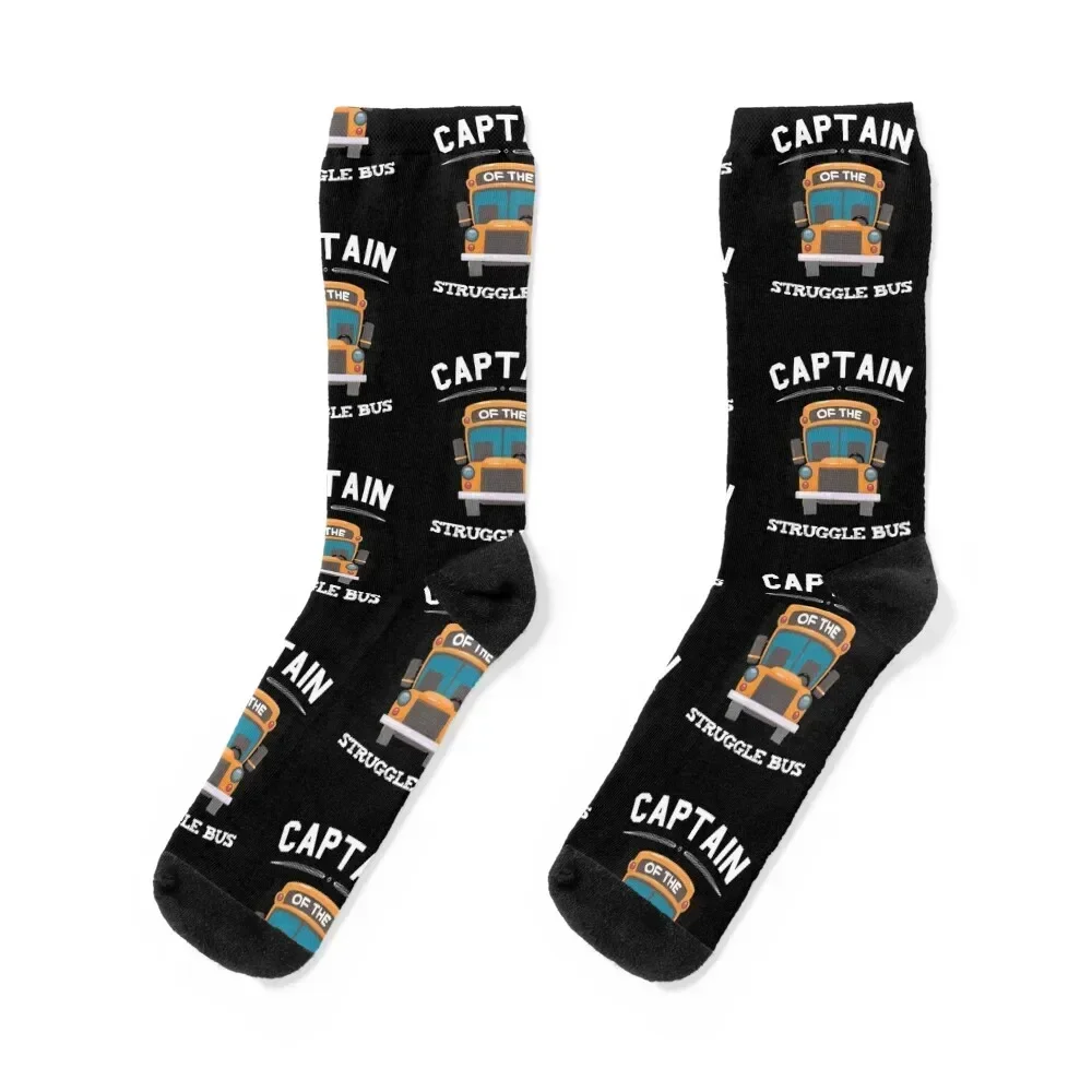 Captain of the Struggle Bus Socks new year funny gift Men's Socks Luxury Women's