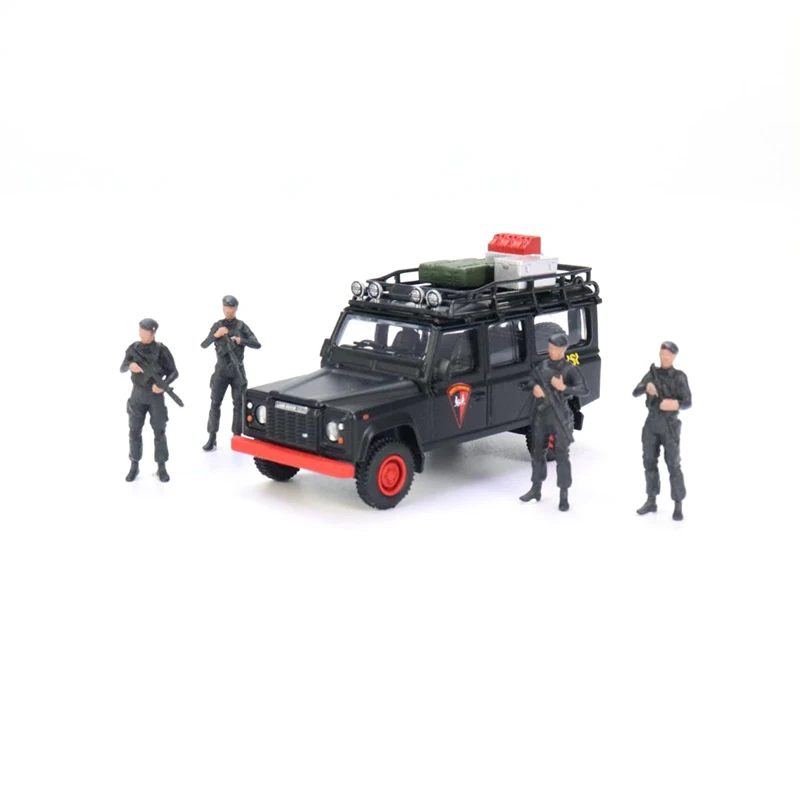 MINI GT 1:64 MINIGT 64 LandRover Defender 110 Mobile Brigade Corps MGT00522-R FIGURE MOBILE Brigade Corps (Brimob)  MGTAC22