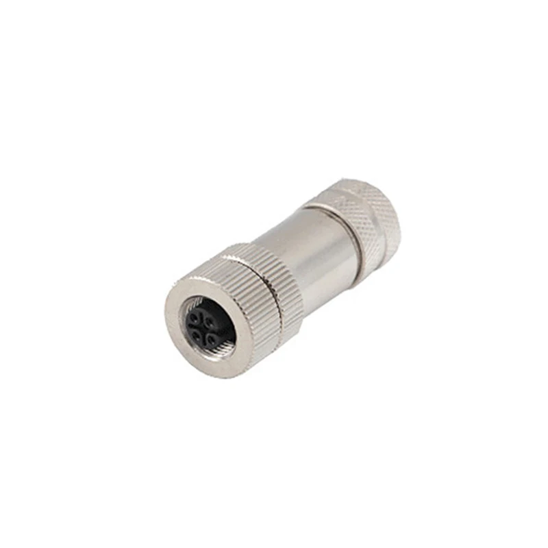 5/10/20 pcs M12 4P 5P 6P 8 PINS Shielded Sensor Docking Connector Male Female Metal Assembly Aviation Plug