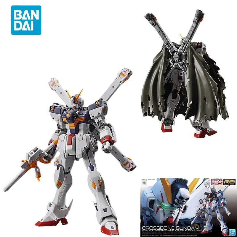 

Прямая поставка с точки, Bandai, оригинальная аниме модель GUNDAM RG 1/144, CROSSBONE GUNDAM X1, экшн-фигурка в сборе, игрушки для детей