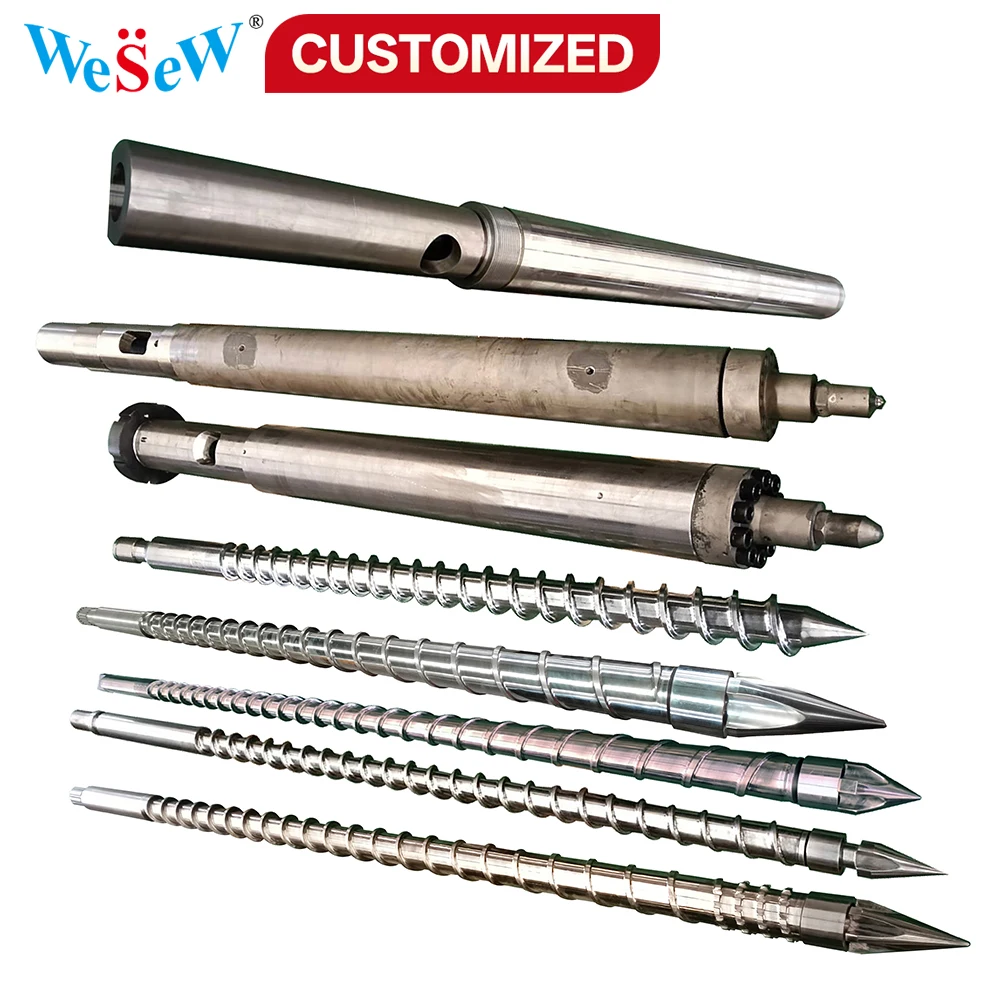 

Custom Injection Molding Barrels, Extruder Screws, Plastic and Rubber Machinery, Injection Molding Screws and Barrels Injection