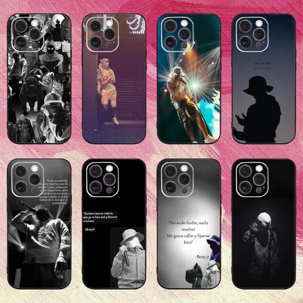 

Rapper B-BENY JR Phone Case For iPhone17,16,15,14,13,12,11 Plus,Pro Max Soft Black Cover