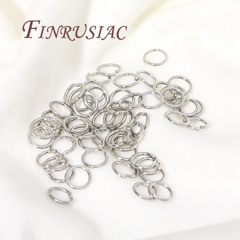 20-200Pcs 3-8mm Gold Plated Split Ring Open Jump Rings Connectors For DIY Jewelry Making Supplies Connecting Rings