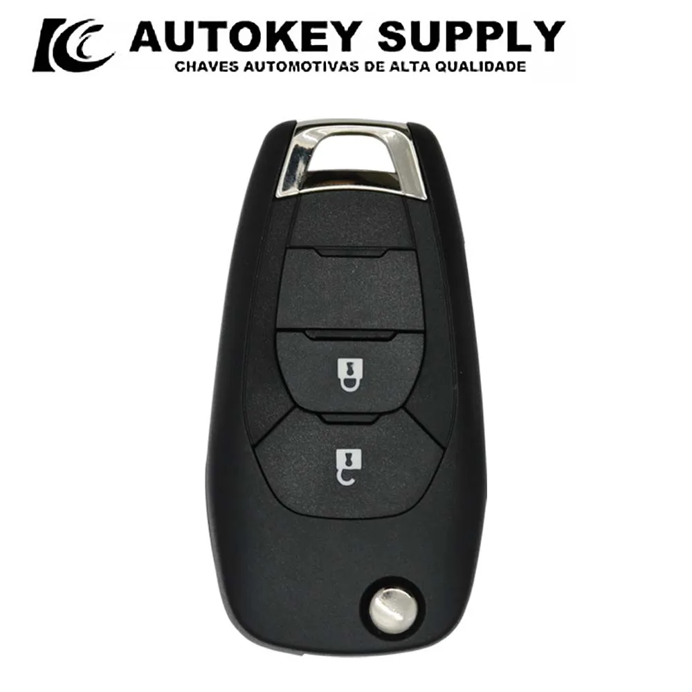 Autokeysupply AKGMF123 New Replacement Remote Flip Key Shell 2B For Chevrolet