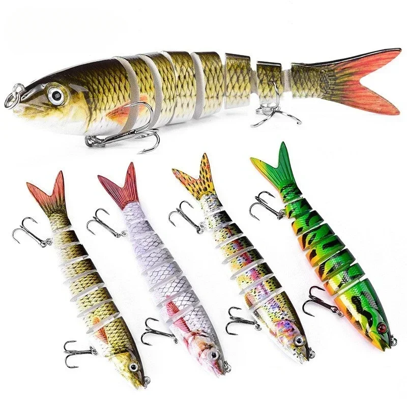 Multi-section Road Sub Bait, Freshwater Fishing Bait, 8 Section Fish, Hard, Long Throw, Hot Selling, 13.5cm