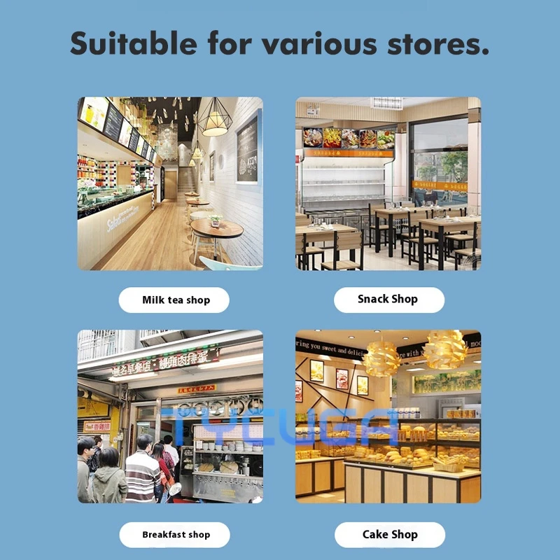 Profesjonalna ręczna zgrzewarka do kubków z technologią grzania do kubków o średnicy 72, 78, 90, 95 mm, do napojów, herbaty bubble tea.