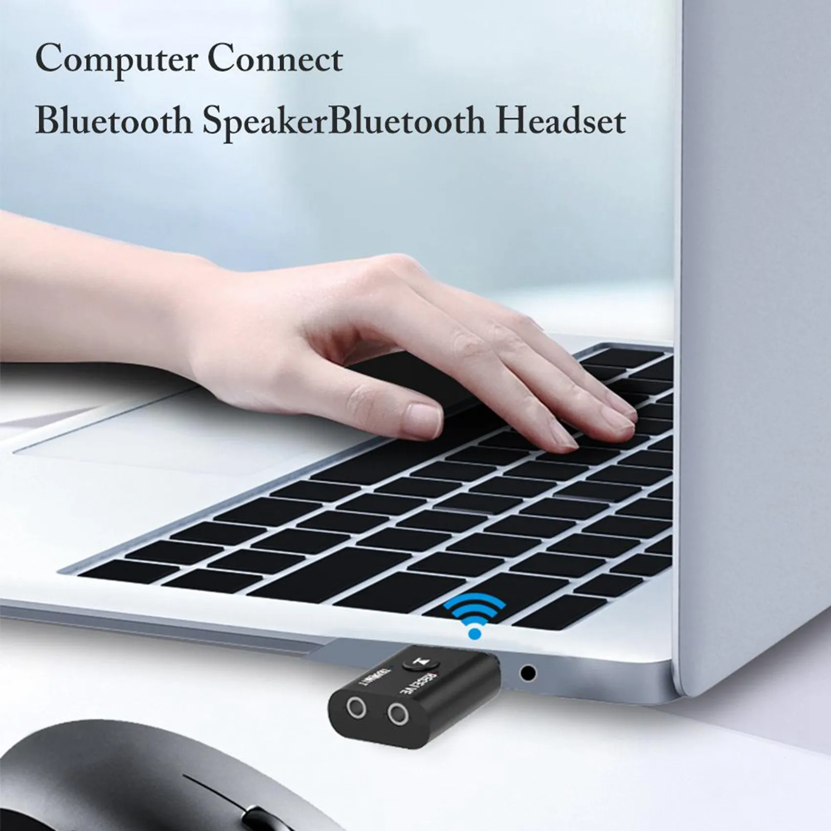 ELECT-2 Set Adaptador Bluetooth USB, Receptor/Transmisor Bluetooth USB, Conector AUX-In de 3,5 Mm