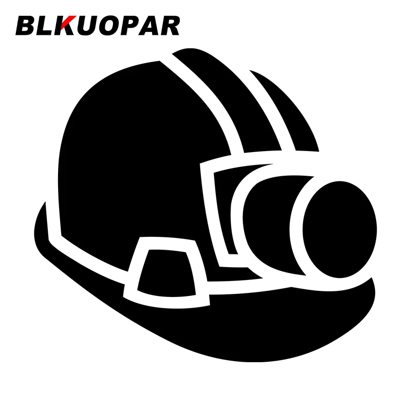 BLKUOPAR For Mining Helmet Car Stickers Sunscreen Graffiti Decals Die Cut Scratch-Proof Refrigerator Skateboard Decor Car Goods