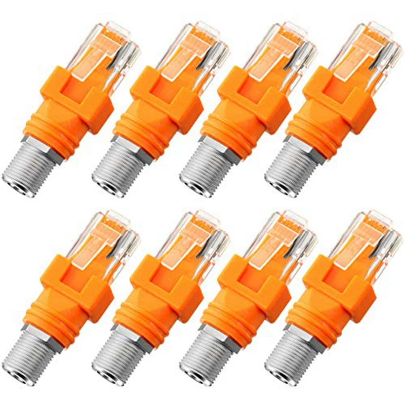 Network Crystal Head RJ45 To F Head Network Crystal Head RJ45 To F Head BNC Spiral Network Crystal Head