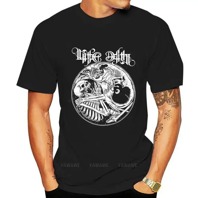 summer O-neck t-shirts Life Death Yin Yang Fetus Skeleton Tattoo Life Cycle Birth Rebirth Shirt NFT479 casual brand tee shirt