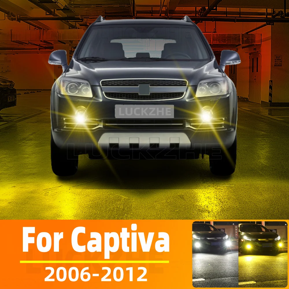 2Pcs LED Fog Lamp Bulbs For Chevrolet Captiva 2006 2007 2008 2009 2010 2011 2012 Front Driving Light