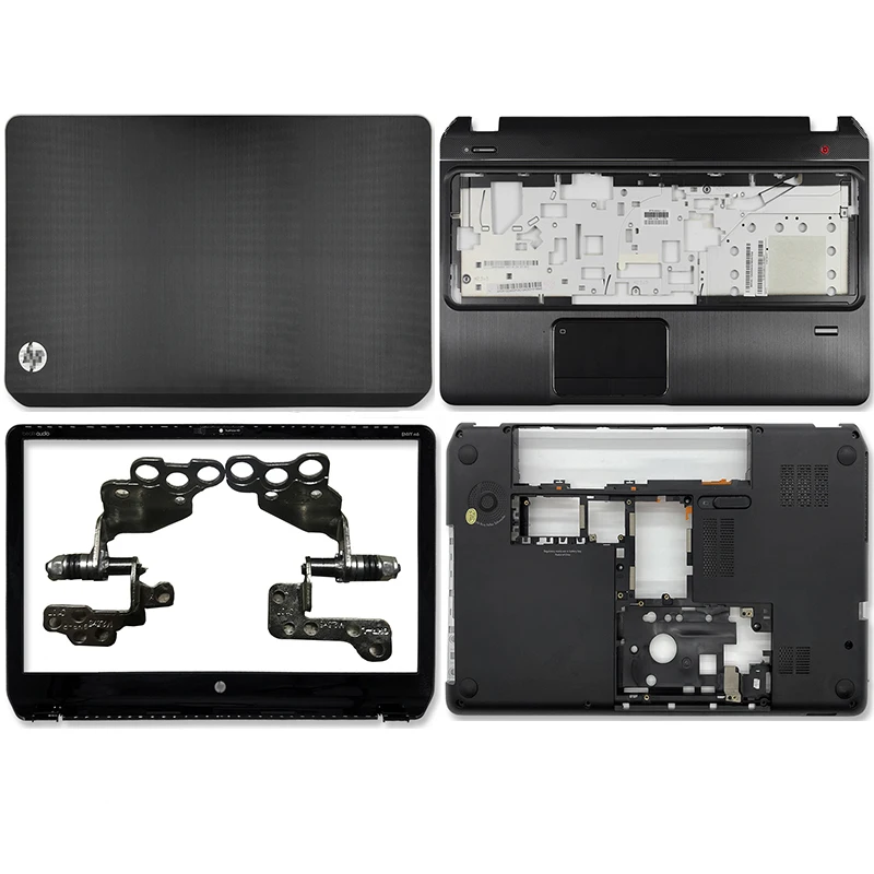 

NEW For HP Envy Pavilion M6 M6-1000 728670-001 686895-001 Laptop Back Cover Front Bezel Palmrest Bottom Case Hinges Silver Black