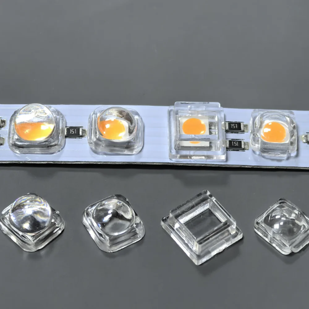 

100PCS 5050 LED Lens 30 60 90 120 140 180 Degree Convex Optical Lens For 5050 SMD WS2812 WS2811 SK6812 RGB LED stirp light