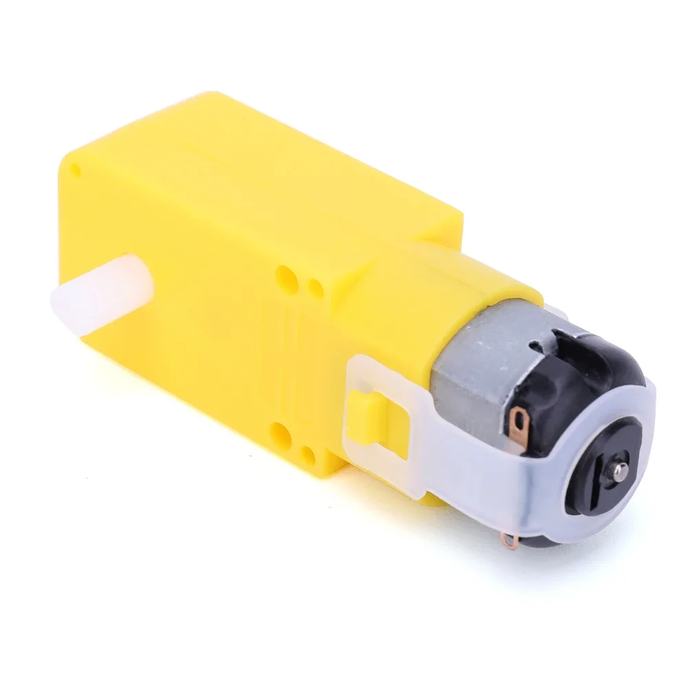 1-20PCS Dual Shaft Geared Motor Gearmotor DC 3-12V Gearbox Motor for DIY Smart Car Robot 1:48  Plastic TT Motor Tire Wheel