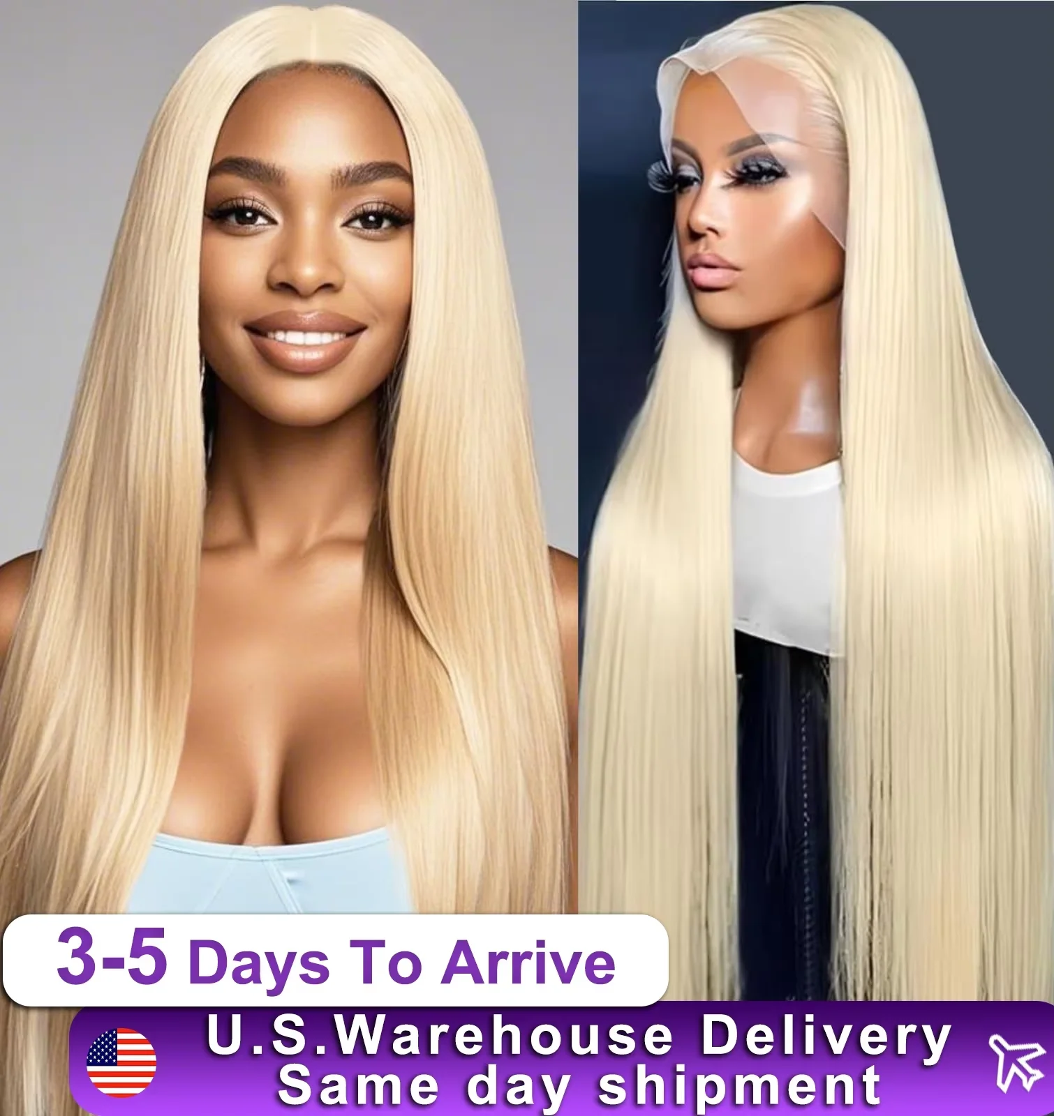 

613 Blonde Wigs Transparent 40 Inch Straight Hair Lace Frontal Wig 220 Density Lace Front Human Hair Wigs For Women Brazilian
