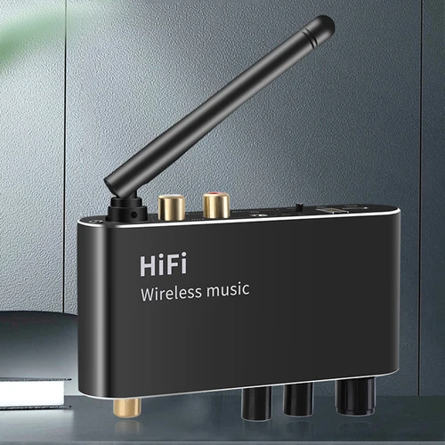 Imagen 1 del producto Convertidor decodificación de Audio Coaxial óptico, disco U, 3,5 MM, AUX, RCA, adaptador inalámbrico Compatible con Bluetooth