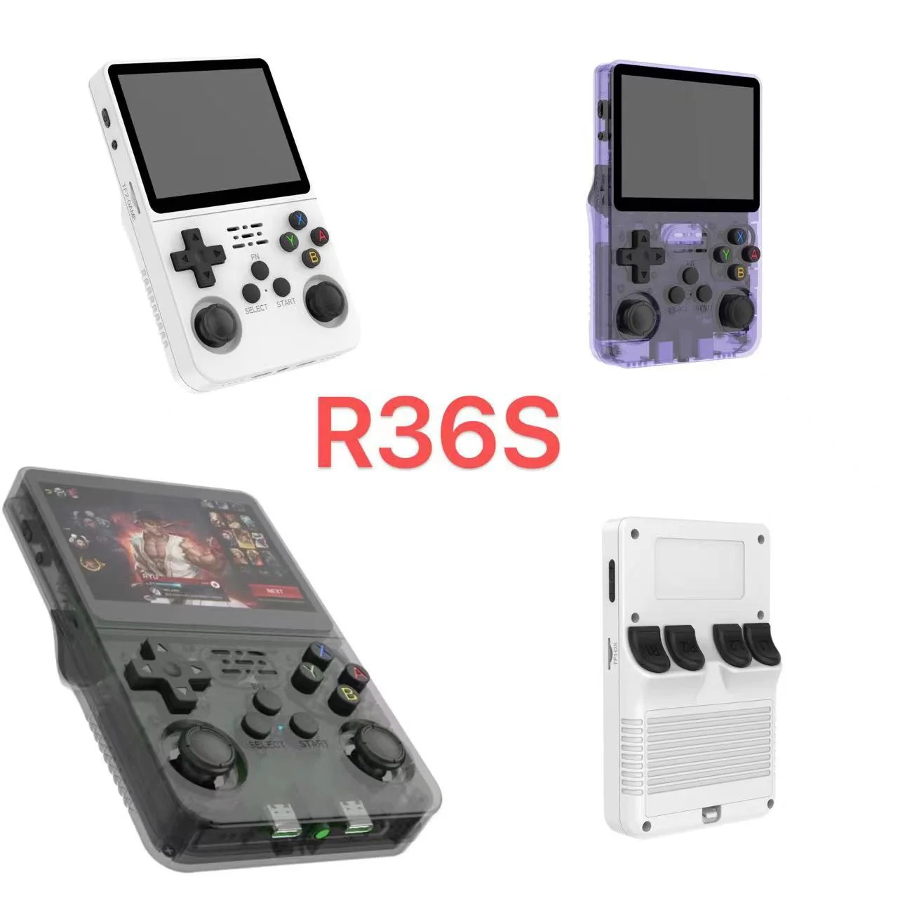 R36S Handheld Game Console 3.5 Inch IPS Screen Retro Game Console Linux System Screen Portable Pocket Video Player