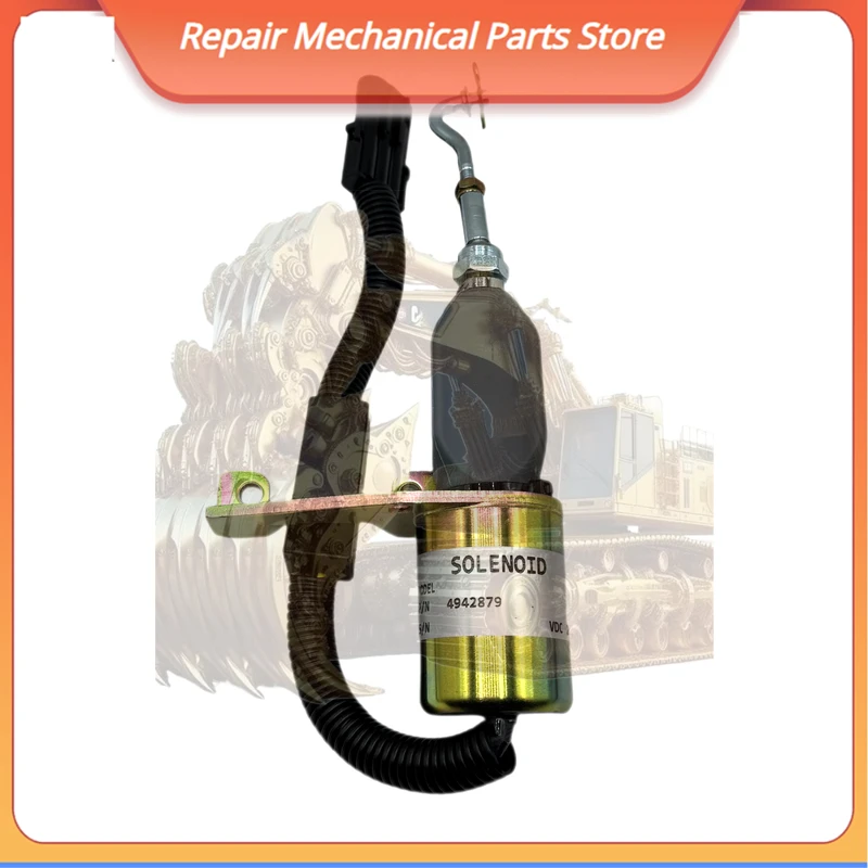

For Cummins 6ct Diesel Fuel Shut Off Solenoid Valves Sd-008a2 4942879 Construction Machinery Parts