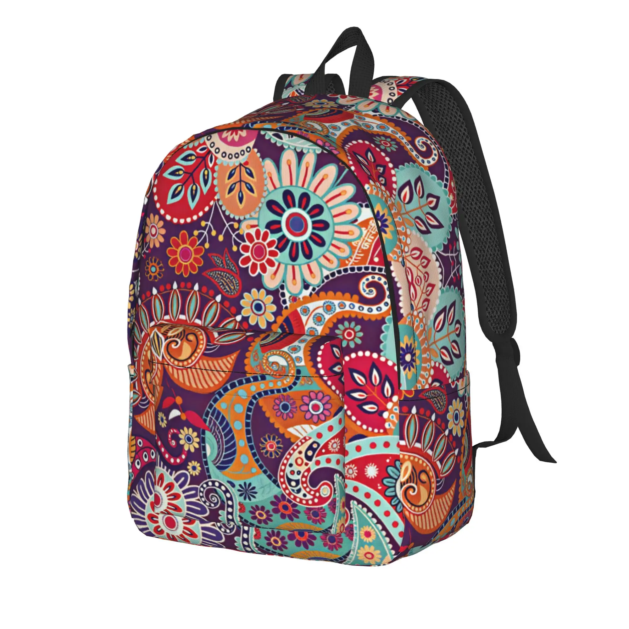 Vintage Brick Wall Haiti National Flag Backpack  Cycling Backpacks Female Kawaii School Bags High Quality Durable Rucksack
