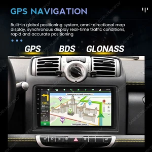 MEKEDE-مشغل فيديو للوسائط المتعددة ، CarPlay ، Wi-Fi ، BT ، Android 13 ، Auto BilRadio ، ستيريو ، 2Din ، مرسيدس بنز ، سمارت فورتو ، 451 ، 2006-2009 أفضل 6 مكبرات صوت ذكية فورتو 451 مبيع - رقم 4