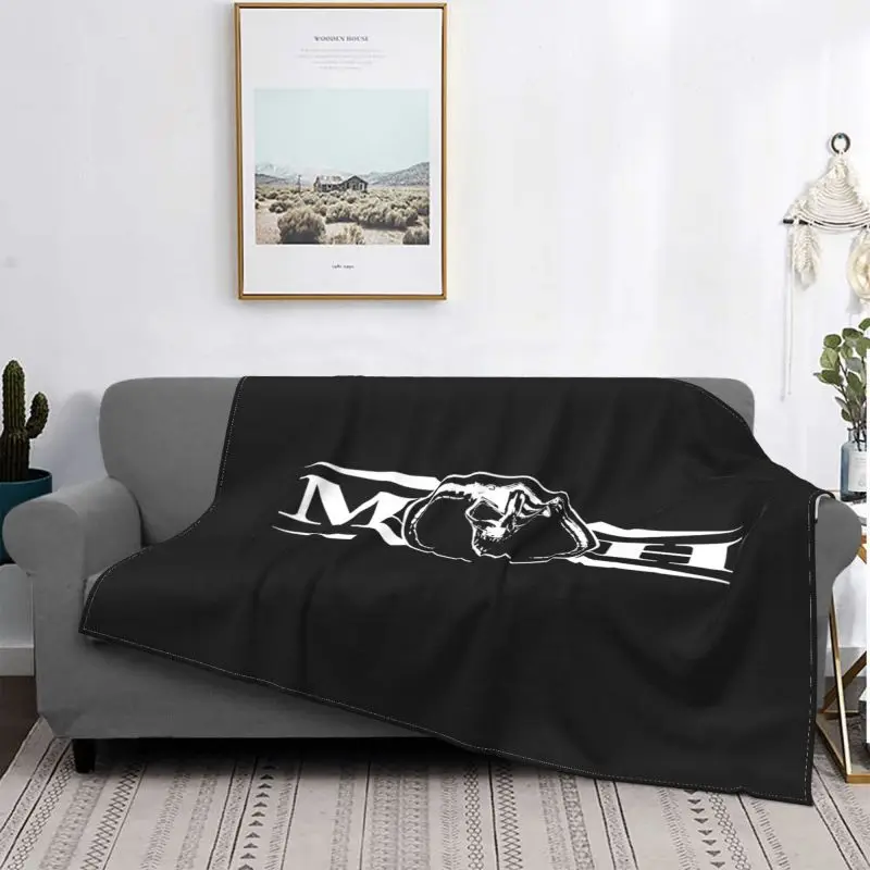 Masters Of Hardcore Logo - M.O.H Skull Blanket High Bedroom Super Soft Bedding Throws Home Decotation