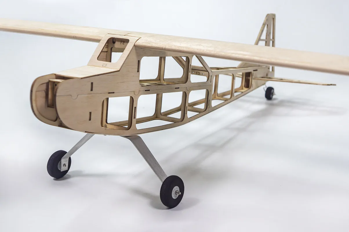 Dwhobby Rc Airplane 820mm Wingspan Vogee 08 Balsa Wood Kit Fixed Wing Remote Control Plane Hobby Practice Model - view 4