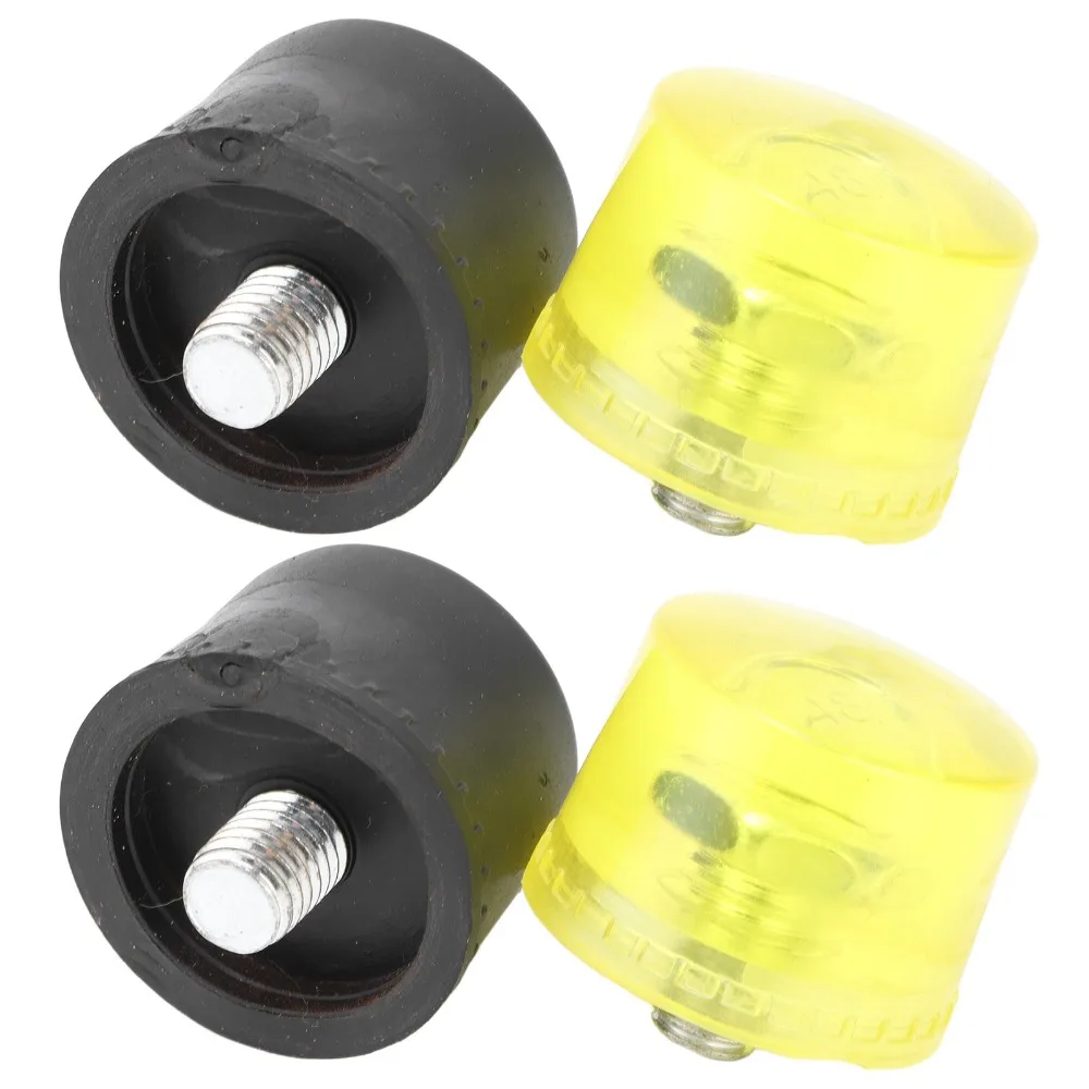 4PCS Durable Flexible Rubber Striking Head Replaceable Hammer Replacement Tips Striking Head Tips Mallet Hammer