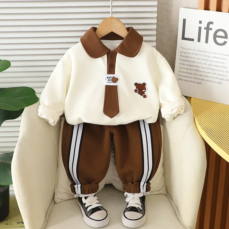 

New Autumn Baby Clothes Set Children Boys Long Sleeved T-Shirt Pants 2Pcs/Sets Infant Fashion Casual Costume Kids Tracksuits