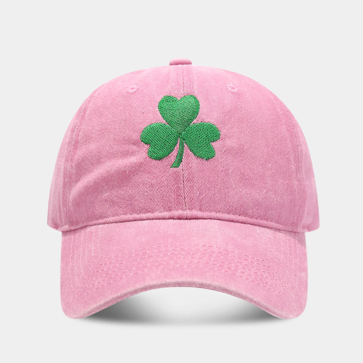 Irische grüne Baseballmütze, Paar, Retro-Klee, bestickt, Sonnenschutzhut, für Männer und Frauen, trendige personalisierte Entenschnabelmütze – Detail 9
