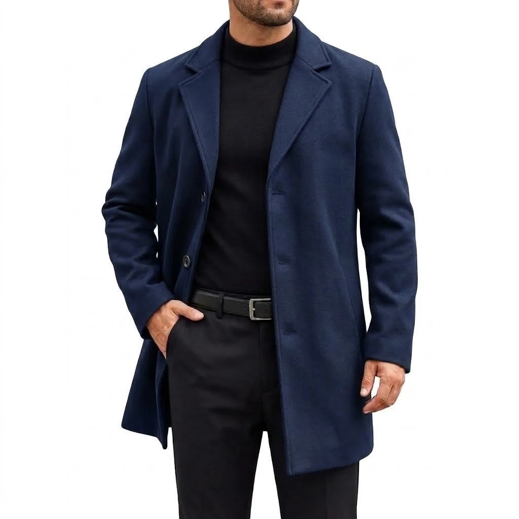 Thumbnail 4 - #9 Latest Mens Wool Blend Overcoats Offers