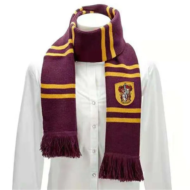 Harri Potter Series Gryffindor Children\'s Thick Scarf Magic School Shawl Warmth Winter Scarf Birthday and Christmas Couple Gift