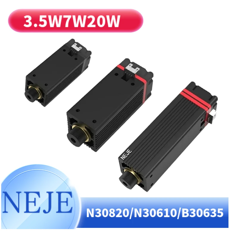 NEJE 500 МВт 3,5 Вт7 Вт 20 Вт лазерный модуль 450 нм гравировальная лазерная головка с фиксированным фокусом высокоточная гравировка N30820/N30610/B30635