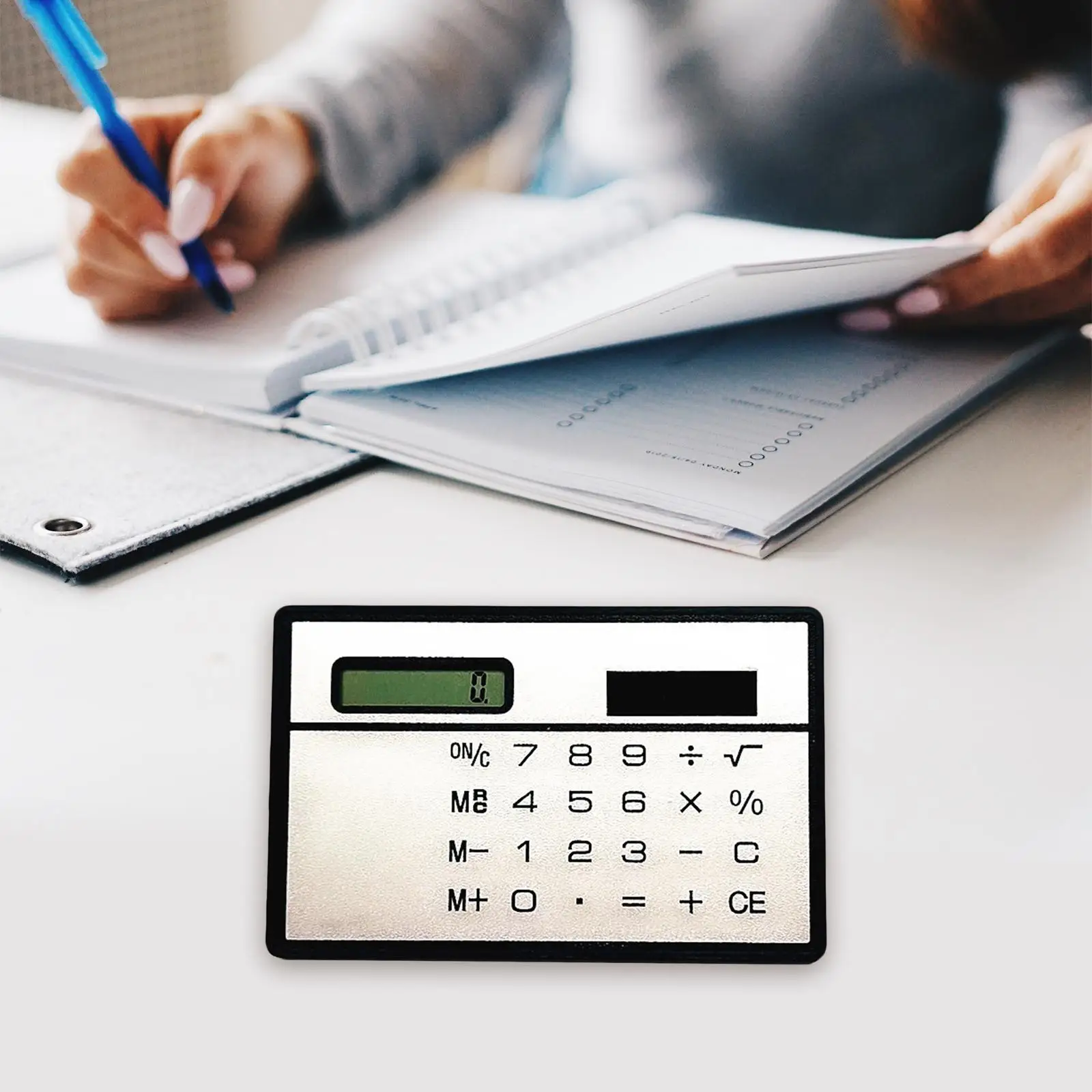 8 Digit Calculator Big Buttons Basic Calculators Solar Powered Desktop Calculator LCD Screen for Desktop Office Business