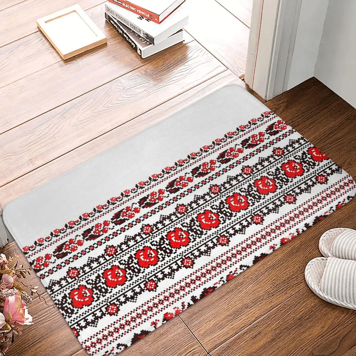 Bath Mat Vyshyvanka Ukrainian Traditional Doormat Living Room Carpet Outdoor Rug Home Decor